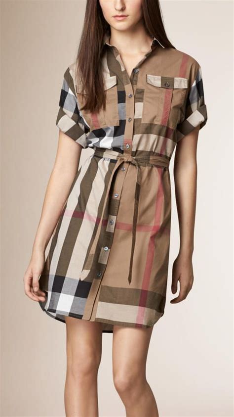 burberry check shirt dress|Burberry checkered shirt.